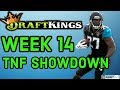 DRAFTKINGS WEEK 14 NFL THURSDAY NIGHT SHOWDOWN | DFS: Titans Jaguars
