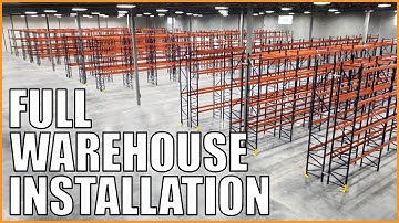 Full Warehouse Pallet Racking Installation Time Lapse | LOGIC MH