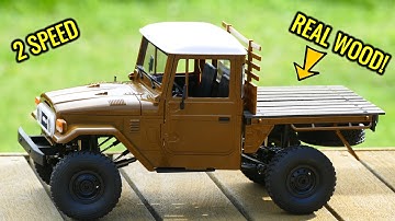 TOYOTA FJ45 - WPL C44KM METAL EDITION - 2 SPEED & REAL WOOD BED
