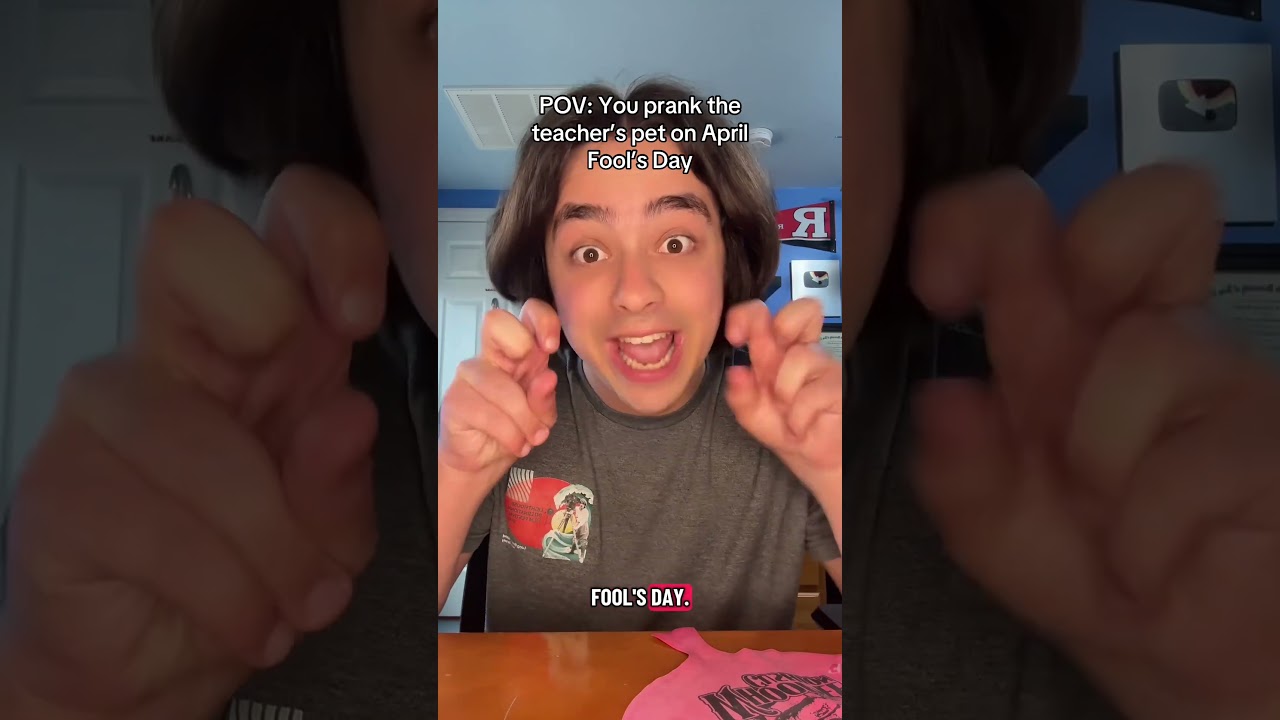 POV: You prank the teacher’s pet on April Fool’s Day #pov #comedy #school #satire #aprilfools