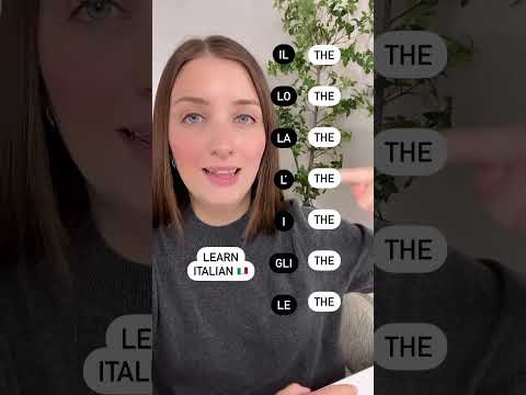 Learn Italian definite