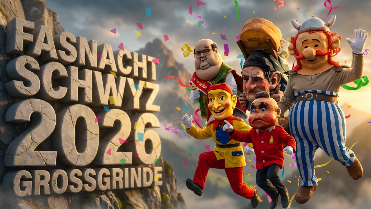 Fasnacht Schwyz 2026 | Die spektakulären Grossgrinde & Umzug-Highlights 🎭🇨🇭
