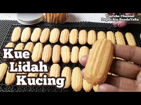 Resep Kue Lidah Kucing Premium, Crunchy, Pakai Loyang, Spuit Bintang & Oven Jadul/Otang #cookies