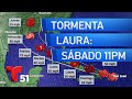 Tormenta tropical Laura: boletín del sábado a las 11pm