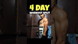 4 day workout split 🪓 #viral #gymworkout #gymtips #shorts