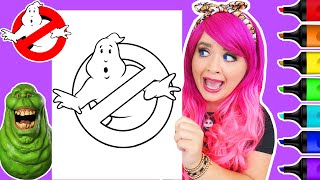 Coloring Ghostbusters Symbol Halloween Coloring Page | Ohuhu Paint Markers