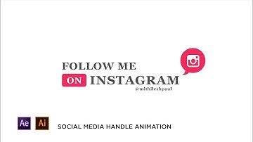 Social Media lower third Animation(Instagram) || After Effects Tutorial(Masking) || Smooth Animation