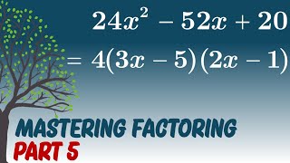 Mastering Factoring | Part 5