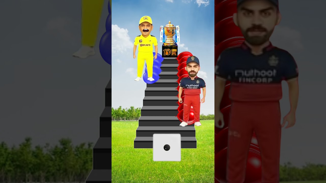 Virat Kohli vs MS Dhoni Trophy Ka IPL 🏆 challenge #viral #trending #viralshort
