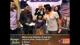 Olga syahputra dan Uje di acara waktunya kita sahur