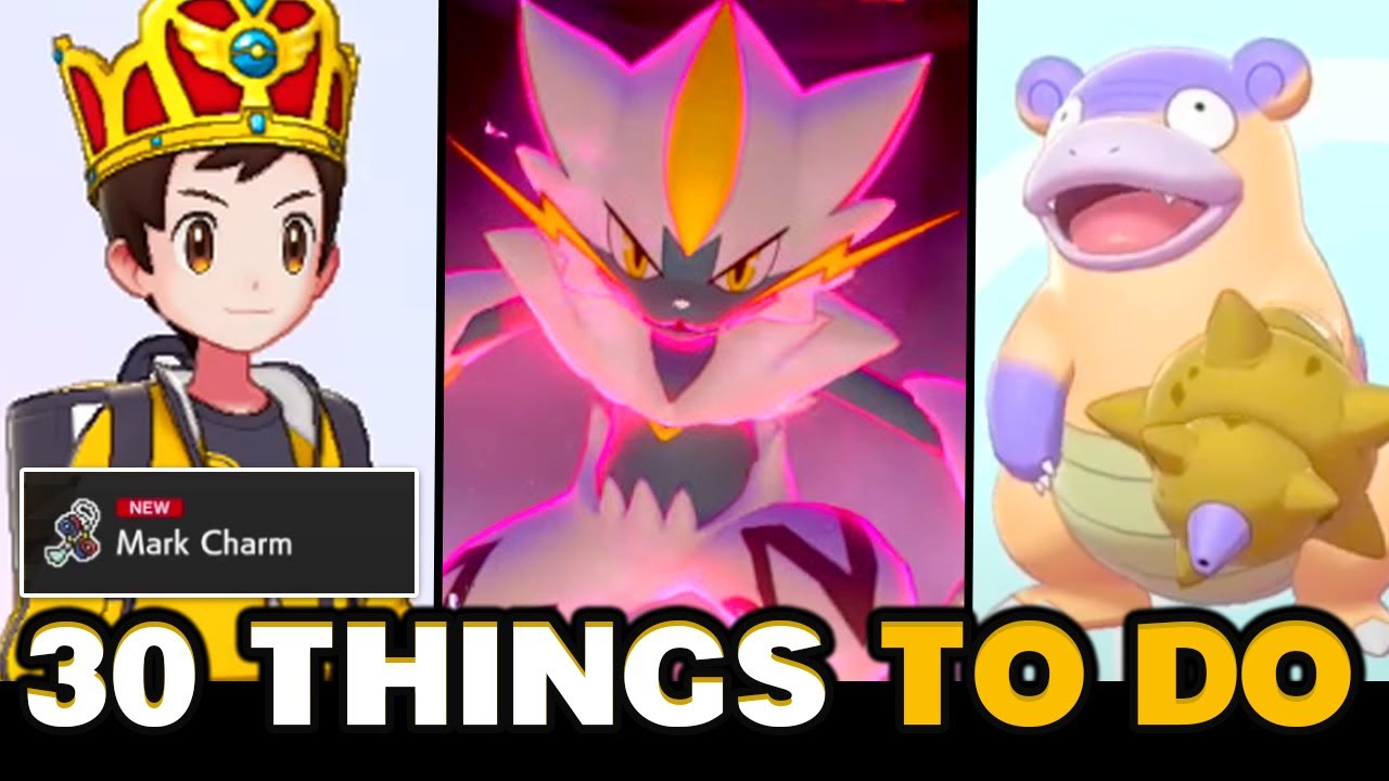 voksen Fredag Salme 30 THINGS To Do After Completing The Isle of Armor in Pokemon Sword and  Shield - YouTube