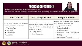 Chapter 16 - Application Controls and Maintenance Profile
