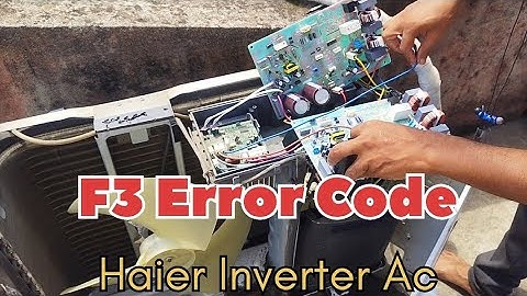 Haier Invereter Ac F3 Error Code || F3 Error Code in Haier Ac || Jahir Technical