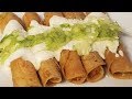 Deliciosos Taquitos Dorados de Papa🥔 Guisada a la Mexicana, receta económica, flautas de papa