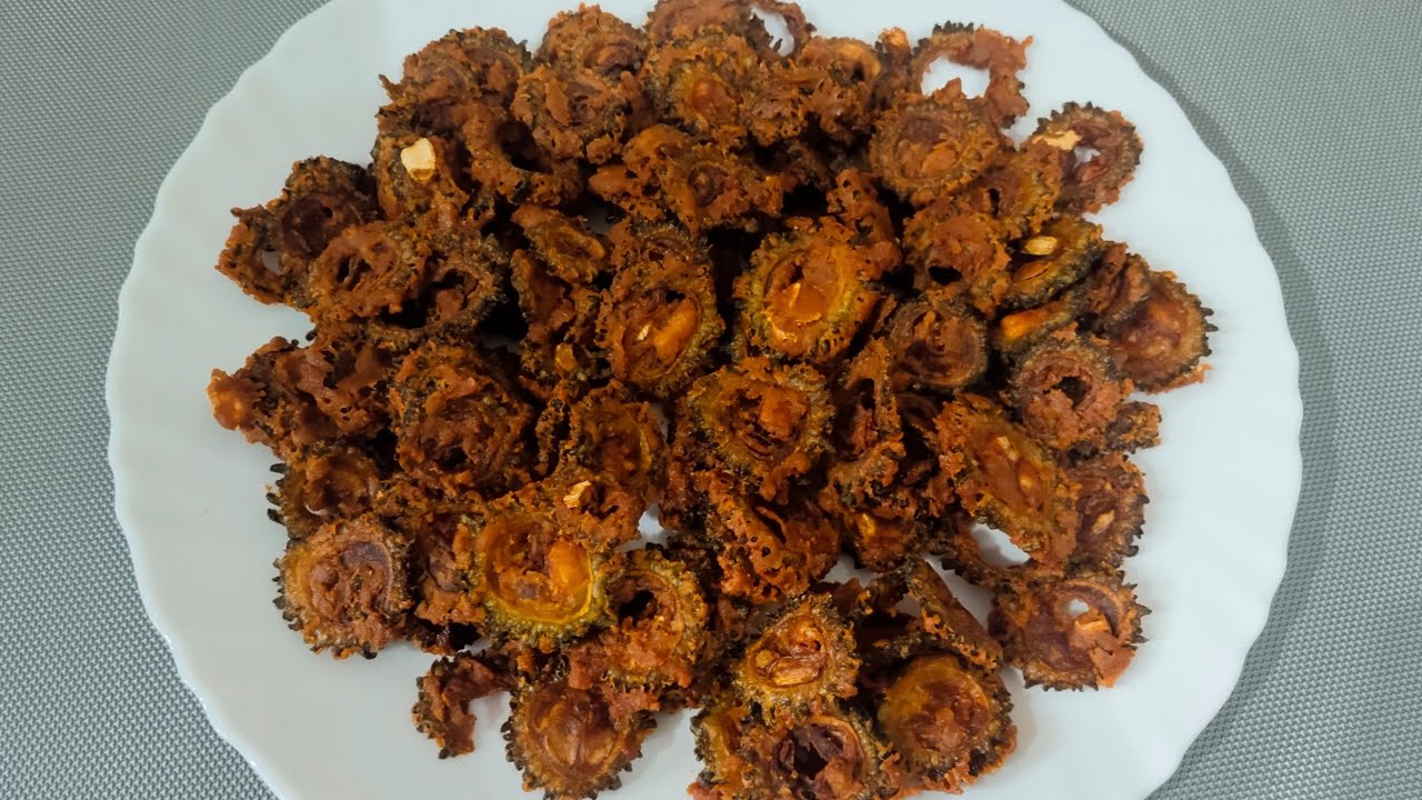 Kakarakaya Chips|⁠|Bitter Gourd Chips||కాకరకాయ చిప్స్ చారు రసం సాంబార్ లోకి సైడ్ డిష్ గా బాగుంటాయి||