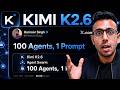 Kimi K2.6 Drops Agent Swarm: 100 Agents, 1 Prompt