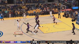 NBA 2K24 Gameplay (PS5) Lakers vs Warriors - Hall of Fame Difficulty