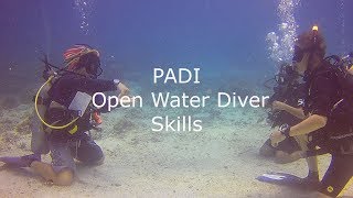 PADI Open Water diver - skills in confned water.