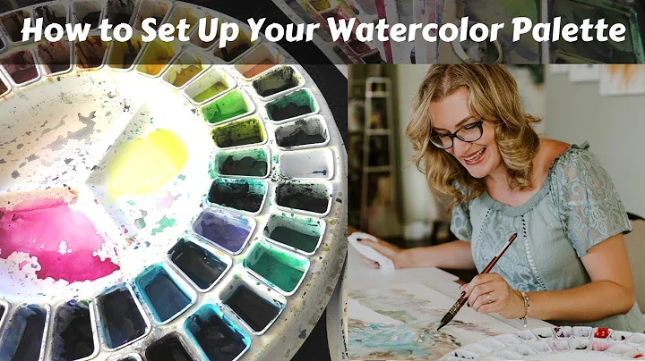 How to set up a palette for watercolor painting. T...