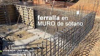 FERRALLA EN MURO DE SÓTANO | Pozo Majano. Albacete | BERNALTE Arquitectura