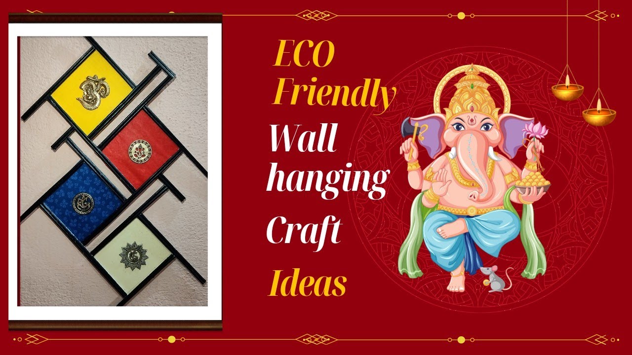 DIY Ganesha wall decor ideas wall decor ideas from waste wedding card