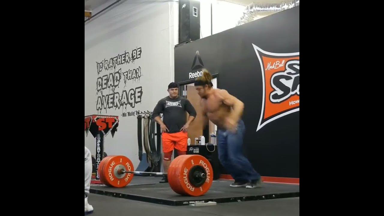 BODYBUILDER Jujimufu Deadlift to Back flip to Deadlift to Backflip 505