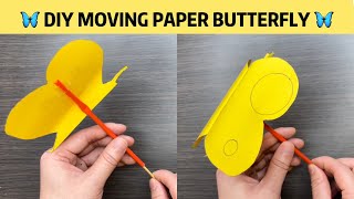 🦋 DIY Moving Paper BUTTERFLY 🦋 | Super EASY and FUN!