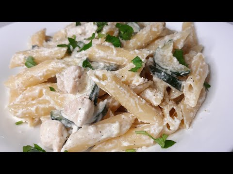 Creamy milk chicken pasta:  a quick recipe to make it tender