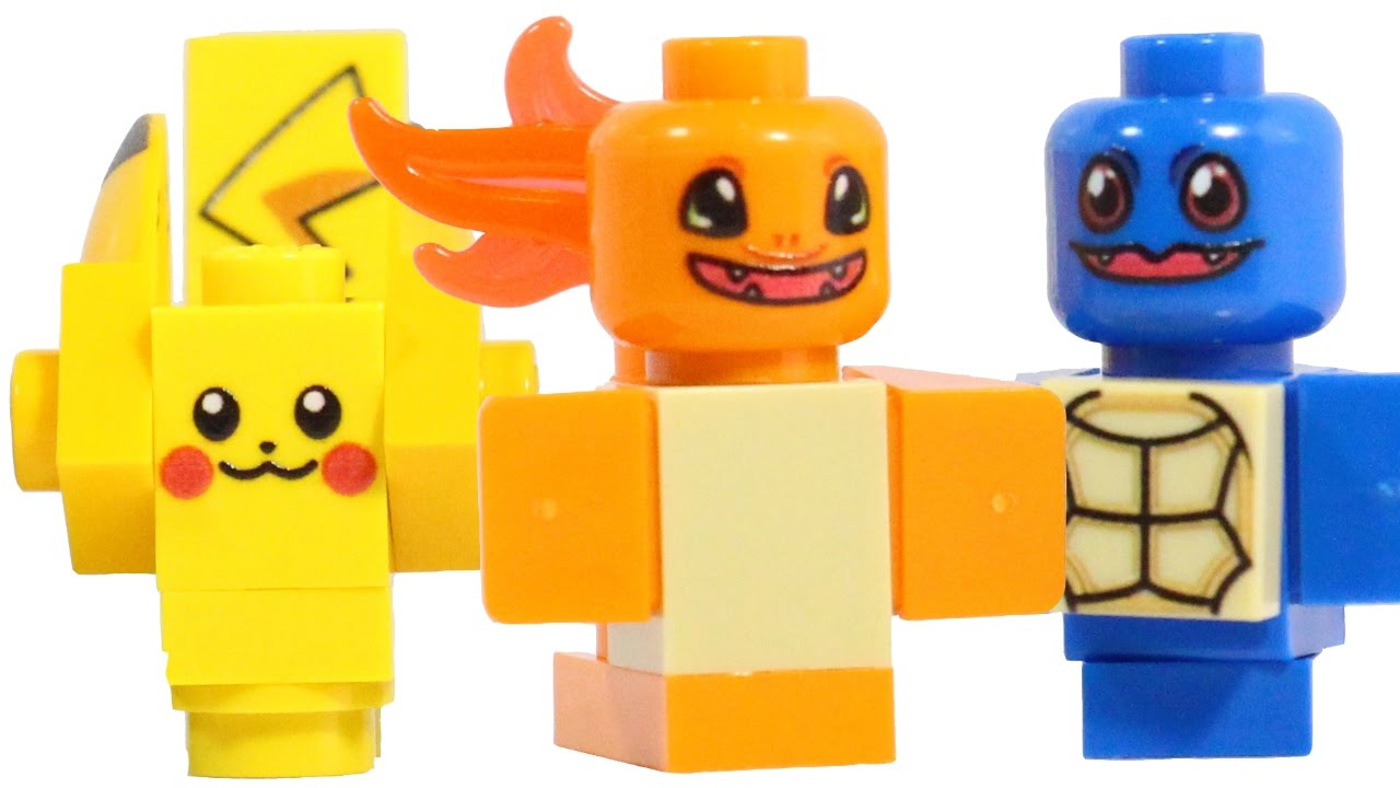 LEGO HAUL #60 - LEGO Pokemon Go Parts! LEGO Pikachu, Charmander, Squirtle  and Bulbasaur Minifigures - YouTube