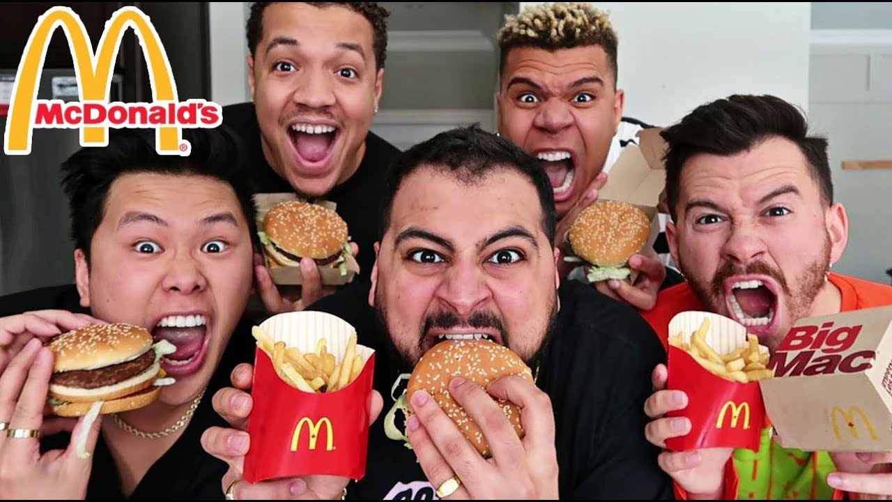 Epic Mcdonalds Big Mac Meal Speed Eating Challenge Under 1 Minute 
