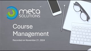 Course Management Overview