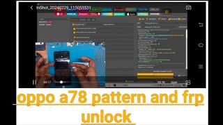 OPPO A78 5G CPH2495 pattern and frp unlockunlocktool