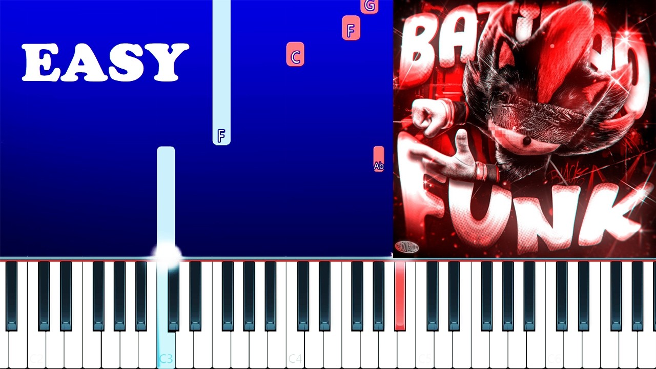 BATIDAO FUNK - ZXKAI x Rezcaze x MC Kaique SP x KINGXND (BEGINNER Piano Tutorial)