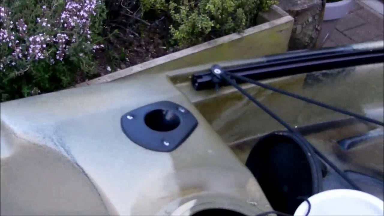 Installing Flush Mount Rod holders in Native Slayer Kayak 