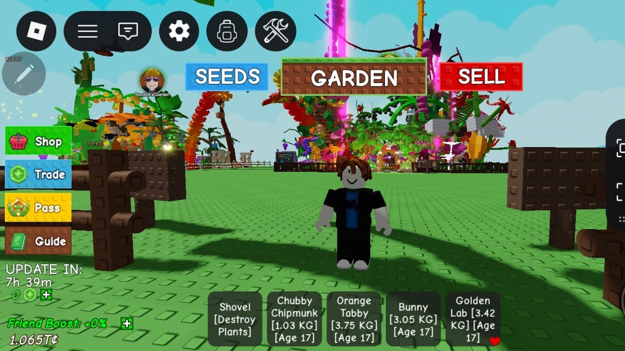 Вырасти сад пустой сад ну 100B !!!!!!!