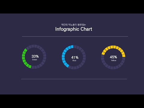 PowerPoint tip - infographic chart 파워포인트 인포그래픽 차트