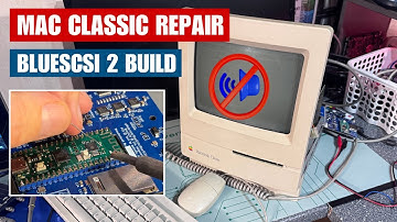 REPAIR: This Mac Classic has no audio - Are there leaky caps ? And building a BlueSCSI V2 for it