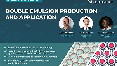 Workshop replay - 双乳微滴网络研讨会！ - Fluigent