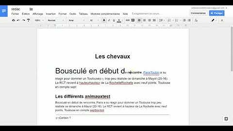Maitriser google docs
