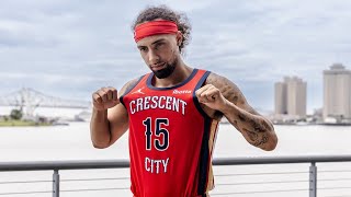 The New Orleans Pelicans reveal their new statement edition jerseys “Crescent City!” Unique & cool!