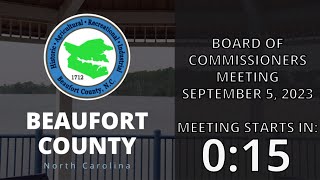 September 5, 2023 Beaufort County Board of Commissioners Meeting