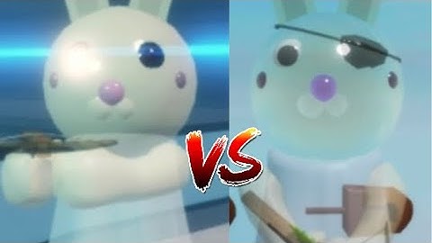 PIGGY [BOOK 2] INFECTED GHOST BUNNY JUMPSCARE VS HELPER GHOST BUNNY JUMPSCARE!!