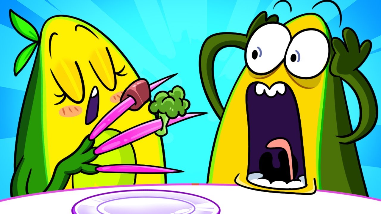 Vegetables Terrified Nail | Funny Clips | Avocado Couple