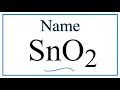 Naming and Properties of SnO2