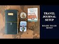 Travel journal  ready to go setup  journal de sylvie