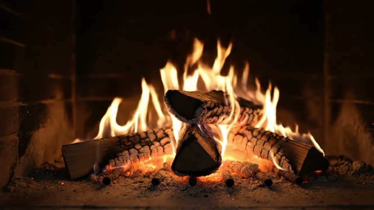 3 Hours Ultra Clean Fireplace | Deep Sleep & Relaxing Fire Sounds (4K)