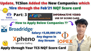 🔴P-3: Big Update, TCSion Added the New Companies which Hire through Feb