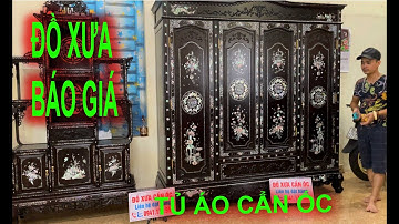 tủ áo khảm ốc, tủ đựng quần áo cẩn ốc, tủ áo gỗ gụ, đồ gỗ khảm ốc