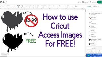 Cricut Design Space Hack - How to Use Cricut Access Images For Free