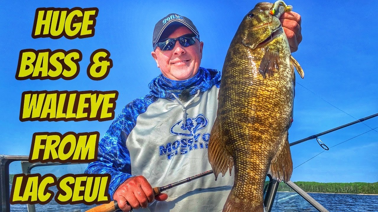HUGE BASS & WALLEYE FROM LAC SEUL Full eps from Moosehorn Lodge YouTube